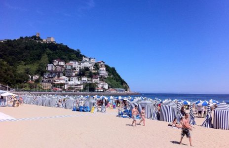 Stranden i San Sebastian